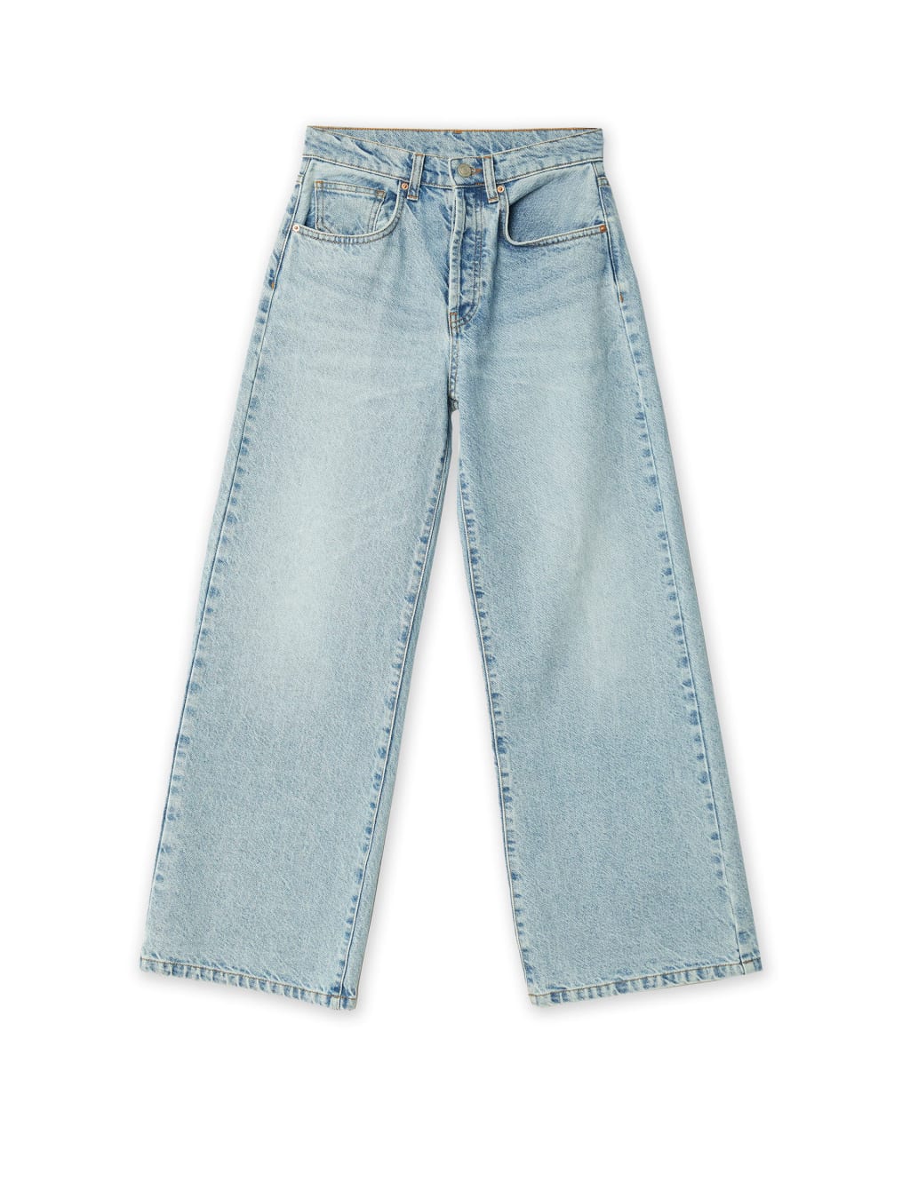 Pure Cotton Wide Leg Jeans 2 of 5