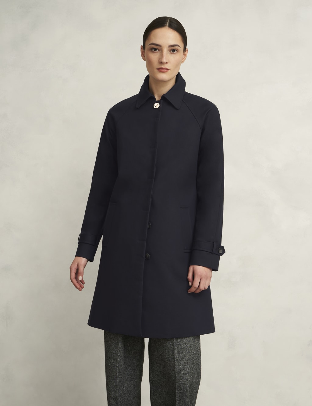 Cotton Rich Single Breasted Trench Coat 3 of 9