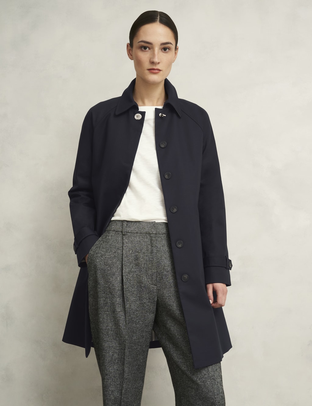 Cotton Rich Single Breasted Trench Coat 6 of 9