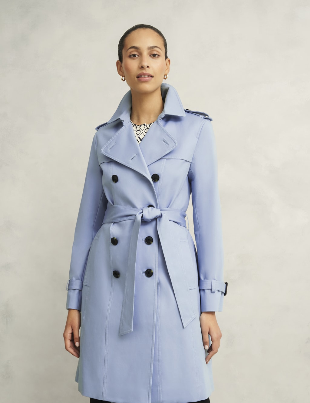 Cotton Rich Belted Trench Coat 3 of 9