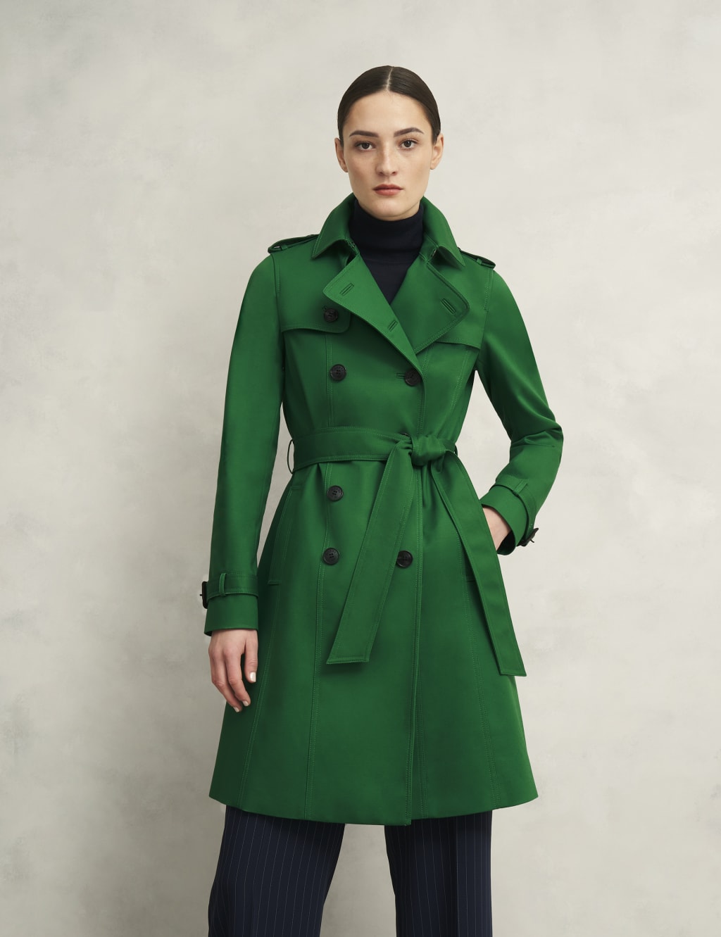 Cotton Rich Belted Trench Coat 3 of 9