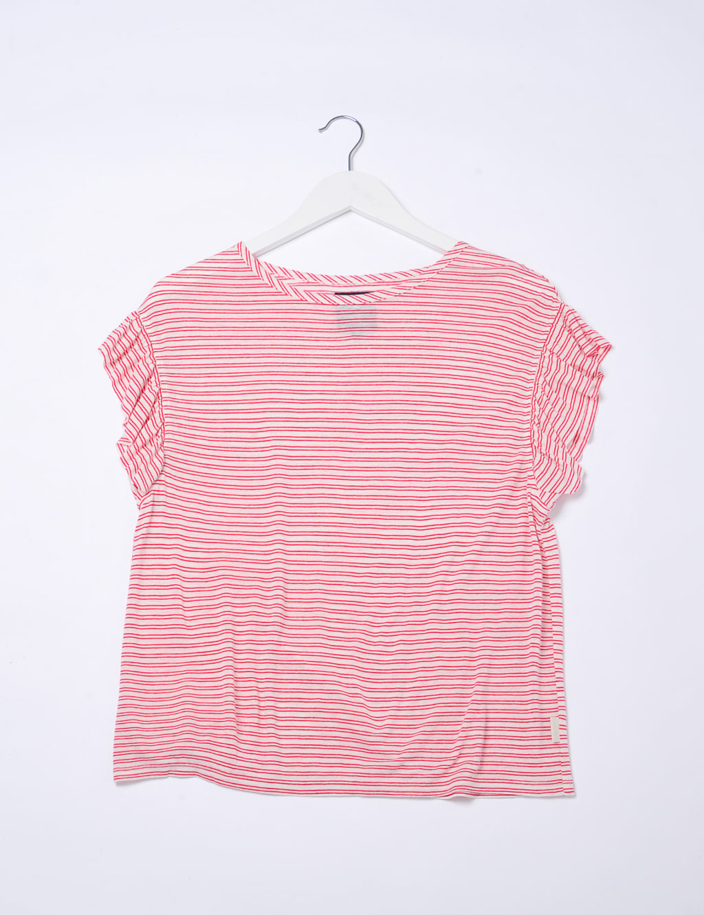 Jersey Striped Ruffle Top 2 of 5