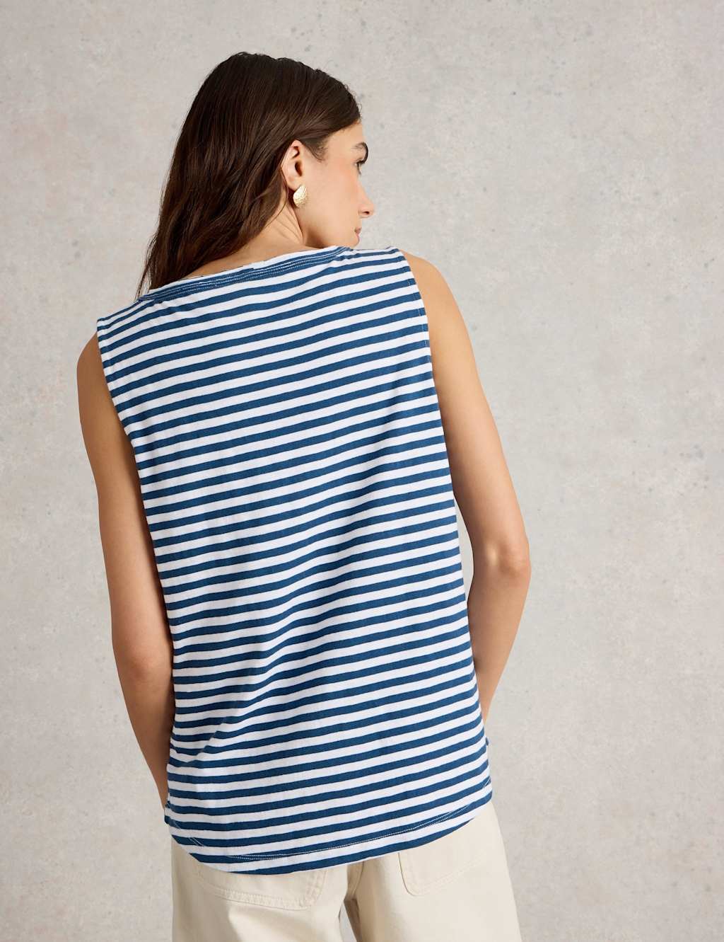 Pure Cotton Striped Vest 4 of 6
