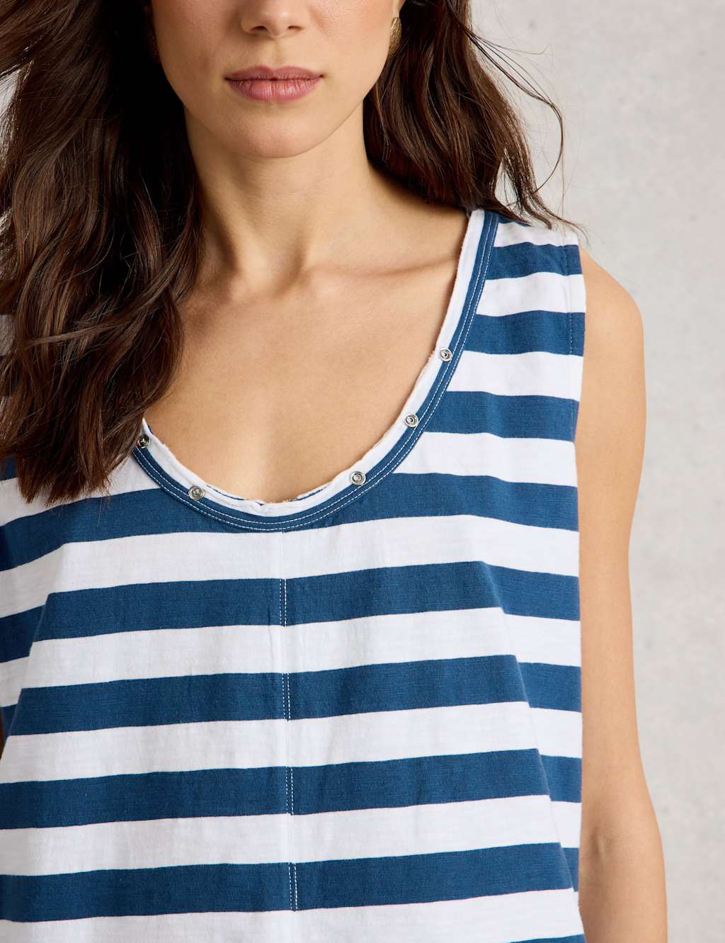 Pure Cotton Striped Vest 5 of 6
