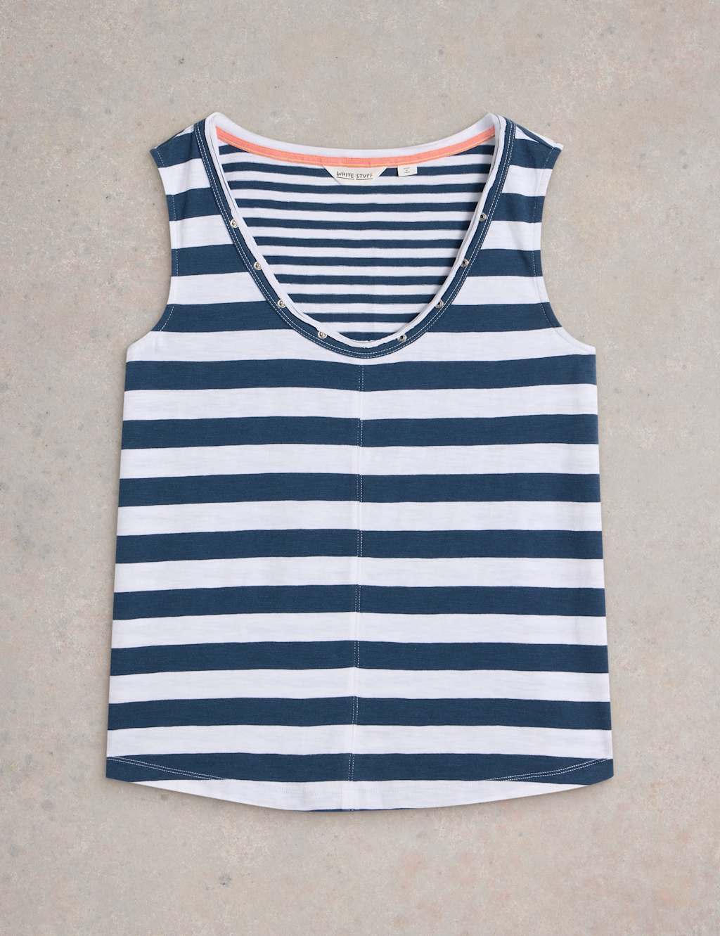 Pure Cotton Striped Vest 2 of 6