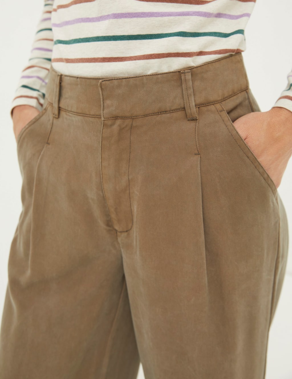 Pure Lyocell™ Pleat Front Wide Leg Trousers 5 of 5
