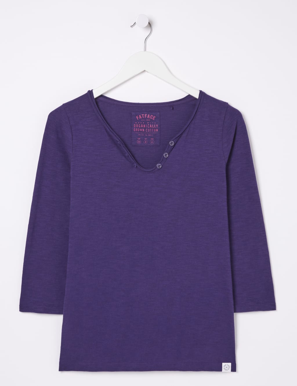 Cotton Button Detail T-Shirt 2 of 5