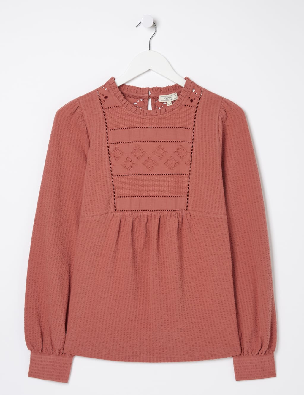 Pure Cotton Embroidered Textured Top 2 of 5