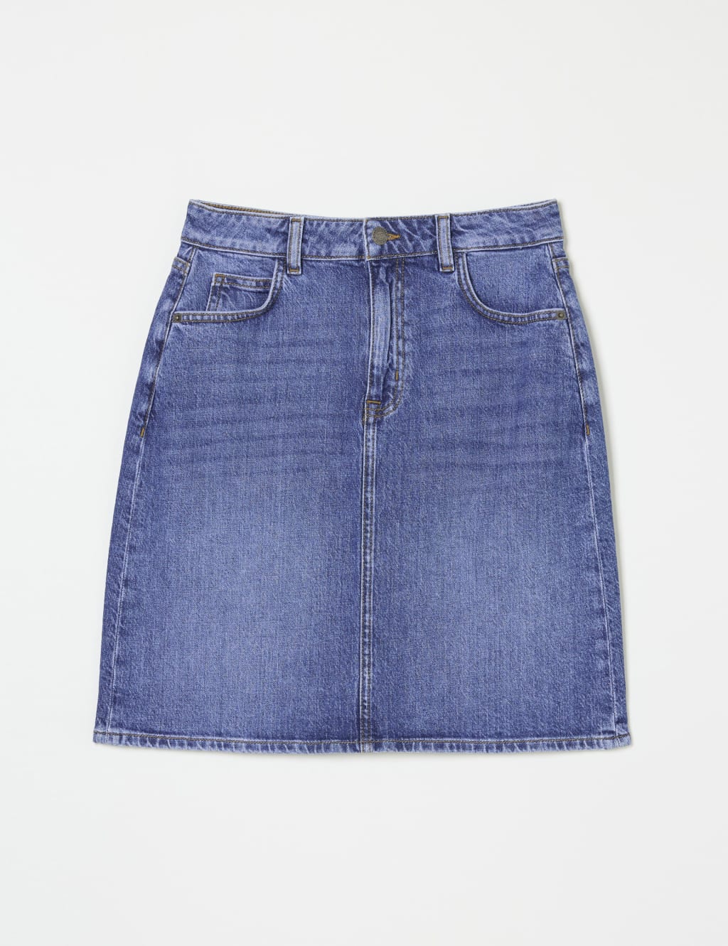 Denim Mini A Line Skirt FatFace M S