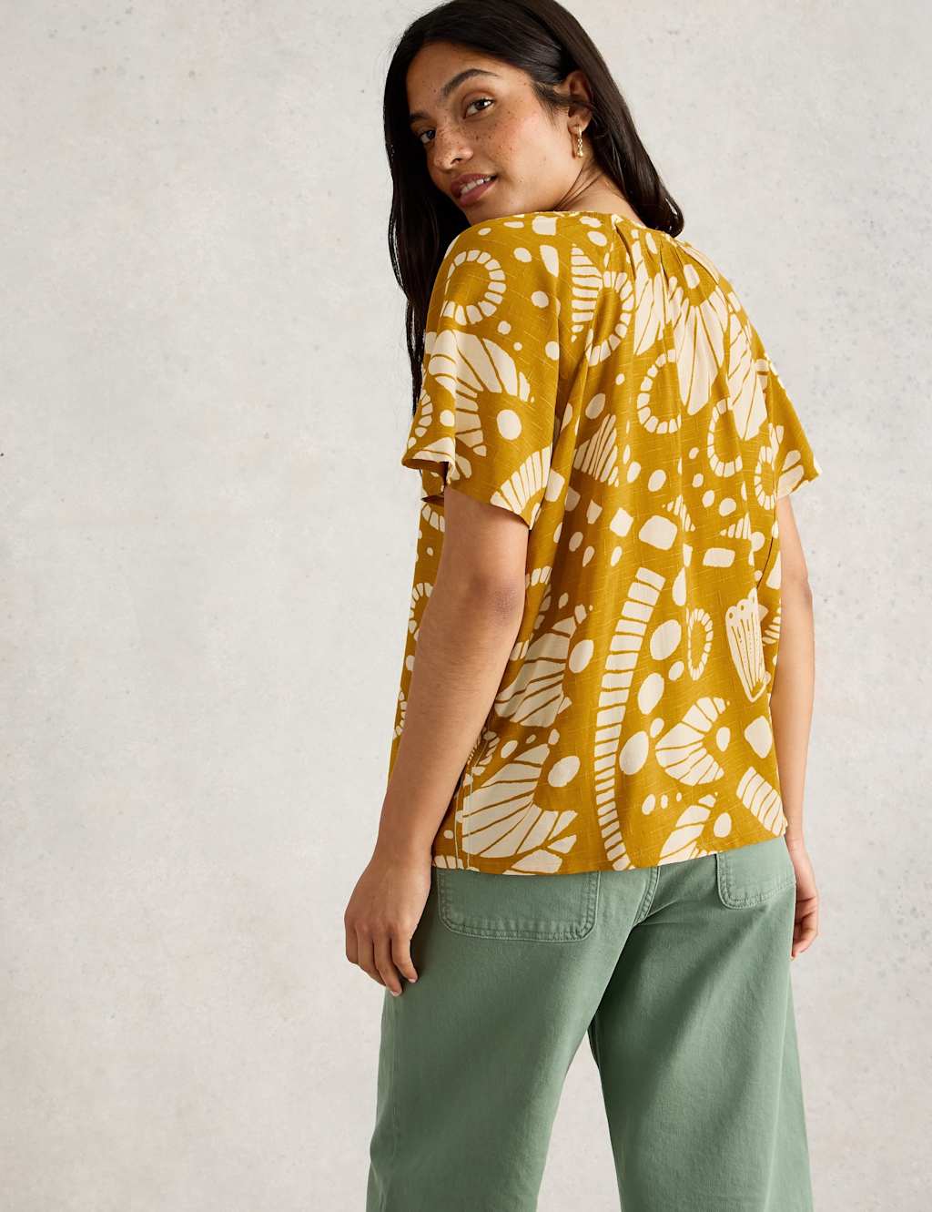 Printed V-Neck Top 4 of 6
