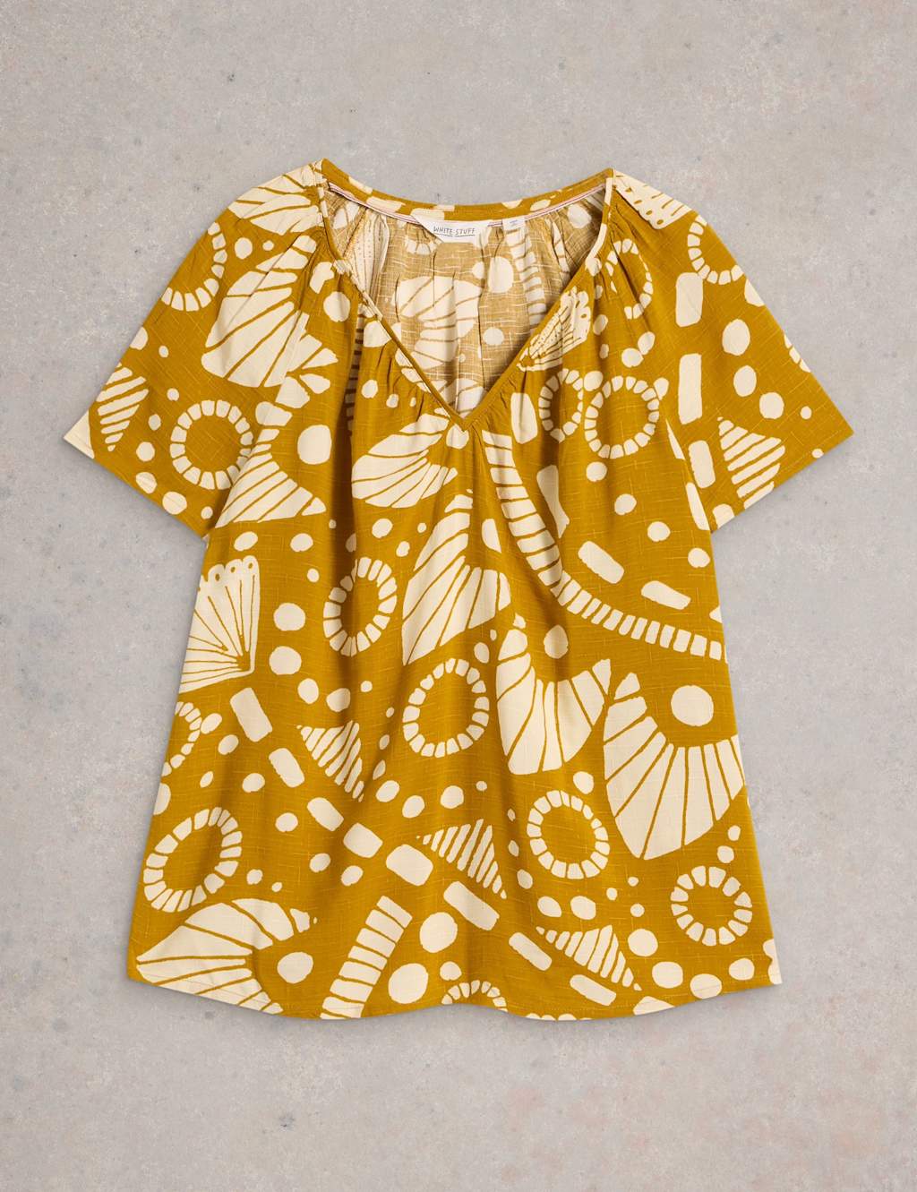 Printed V-Neck Top 2 of 6