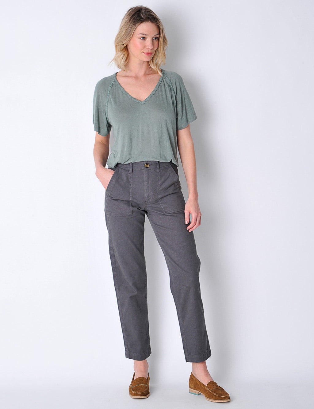 M&s ladies cotton chinos hotsell