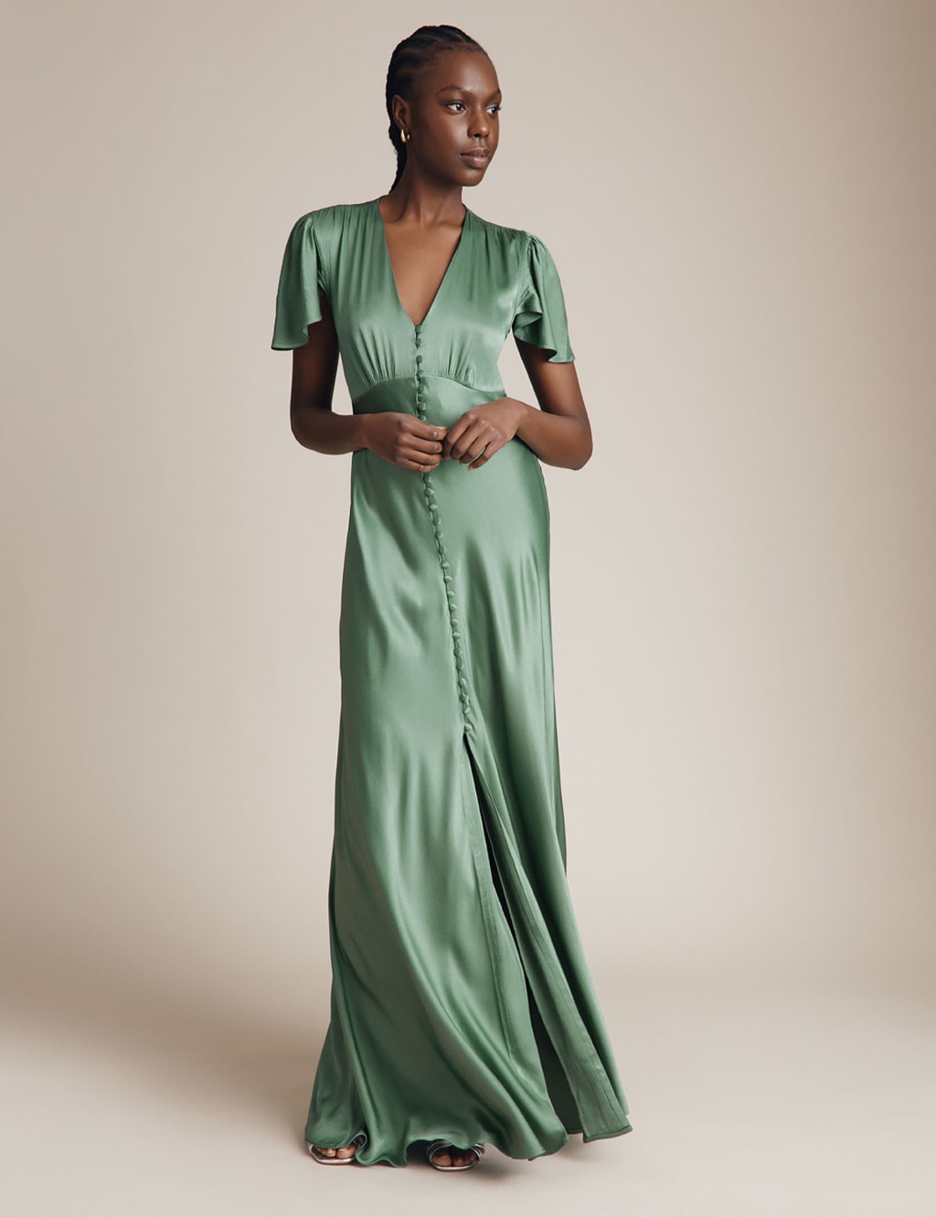Ghost satin dress hot sale