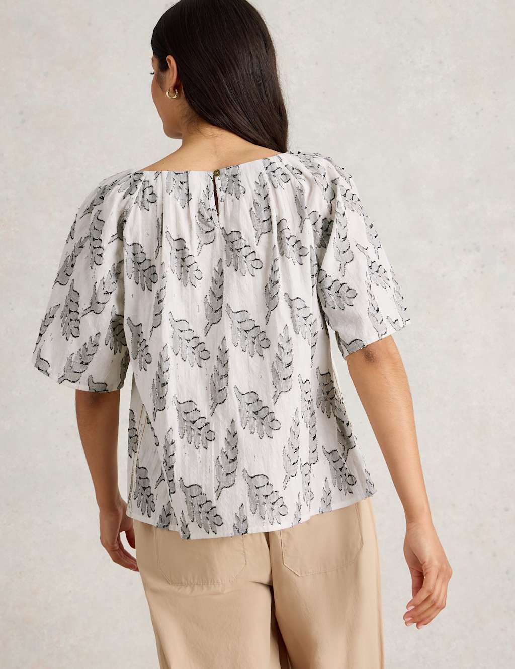 Pure Cotton Jacquard Top 4 of 6