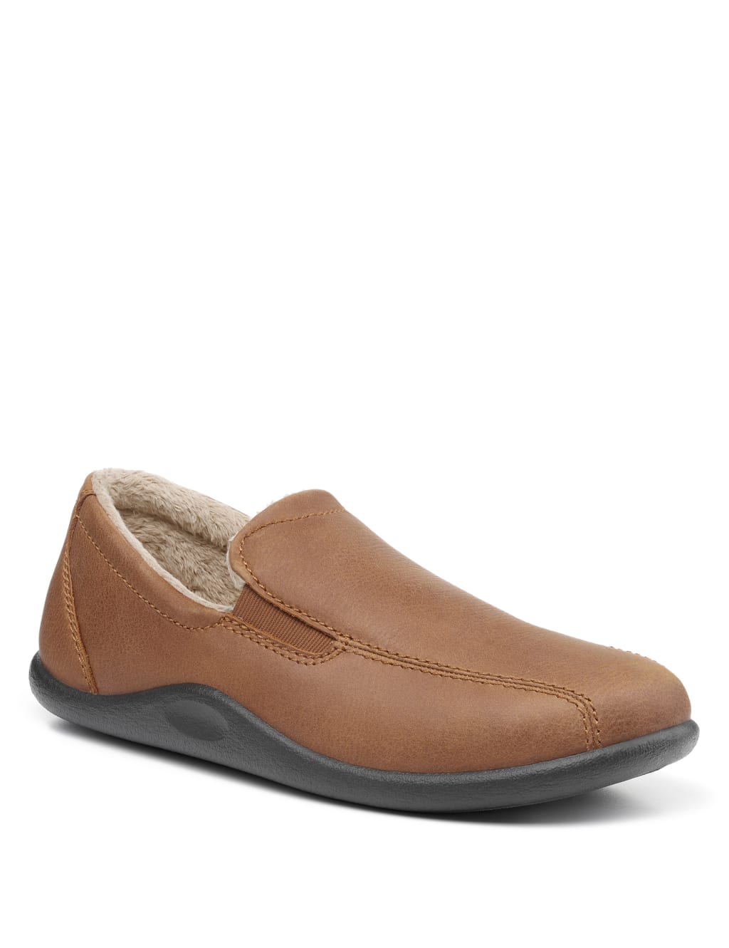 Marks and spencer mens leather slippers cheap