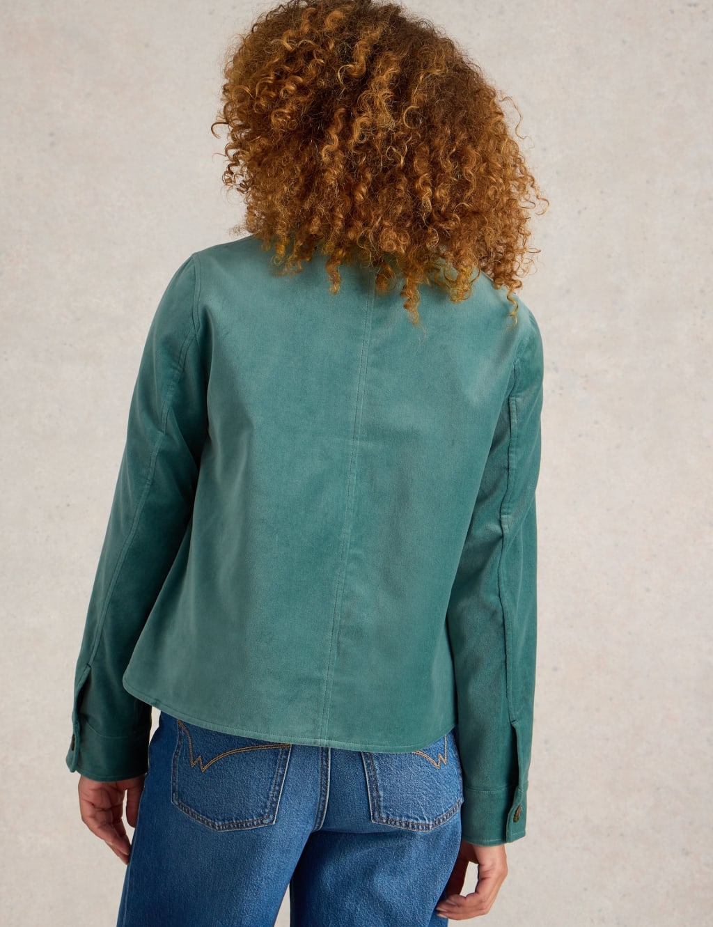 Pure Cotton Velvet Jacket