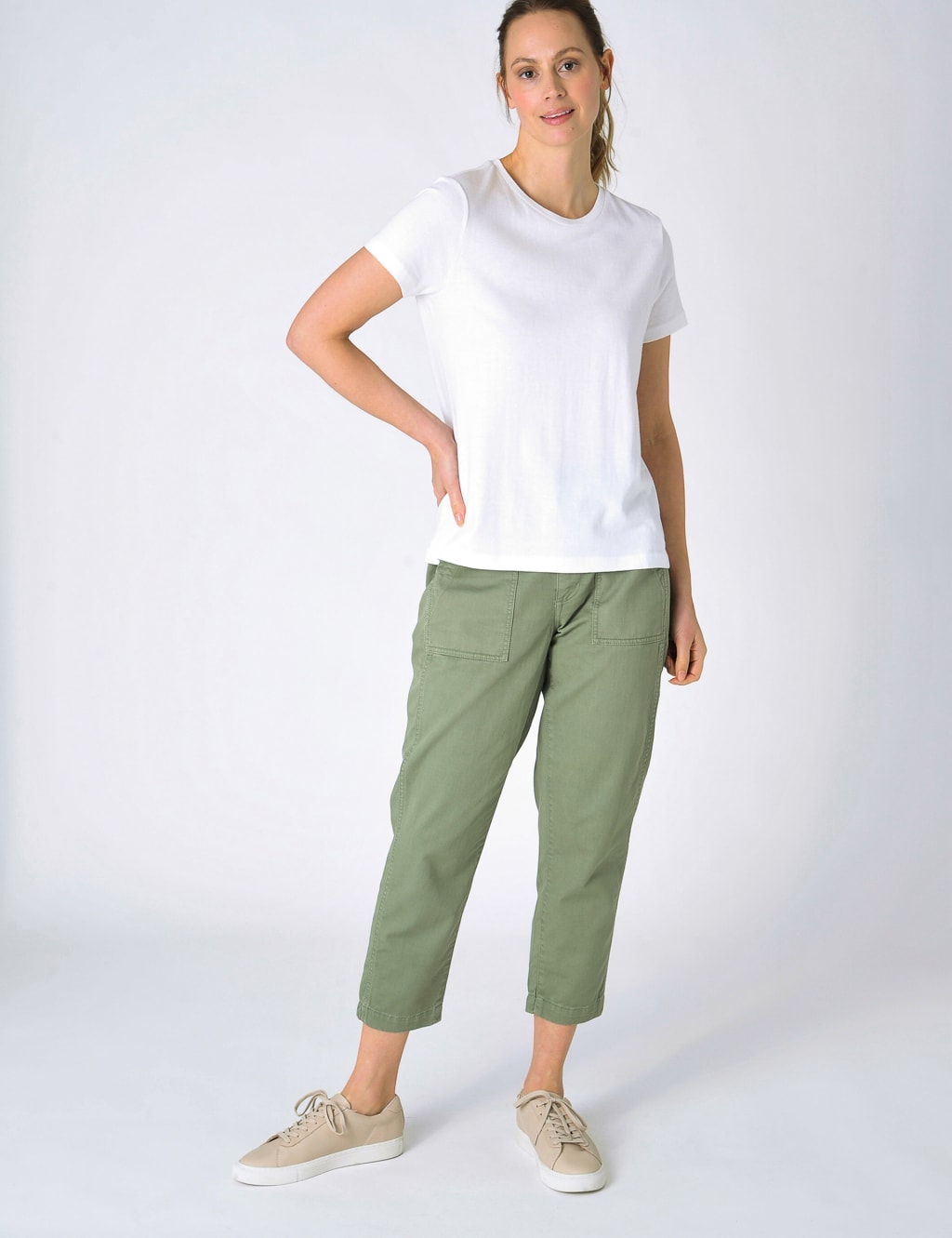 Cotton Blend T-Shirt with Linen 5 of 5
