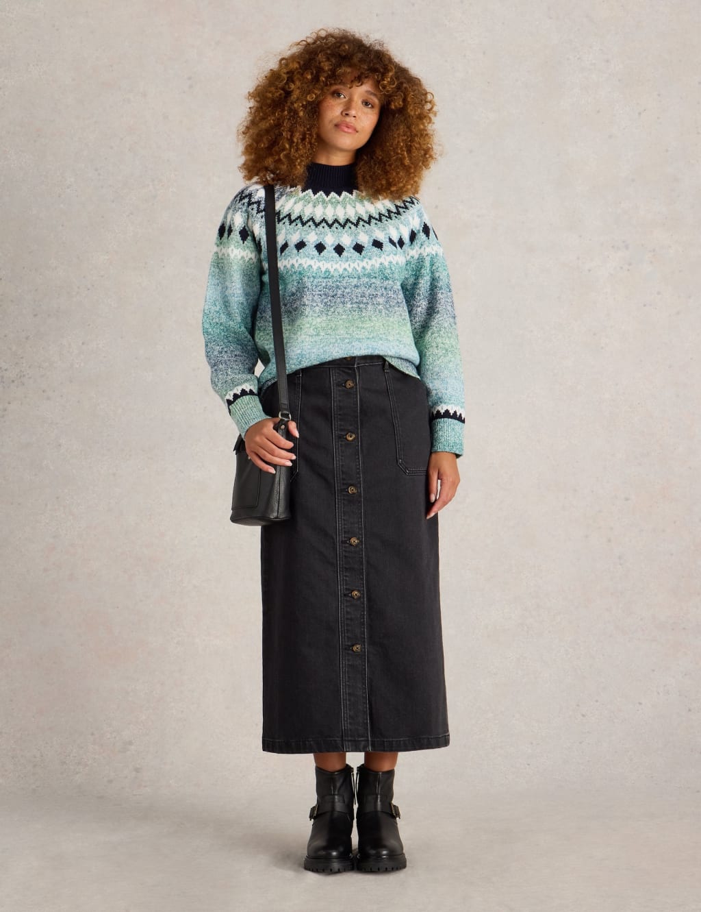 Cotton fairisle jumper store