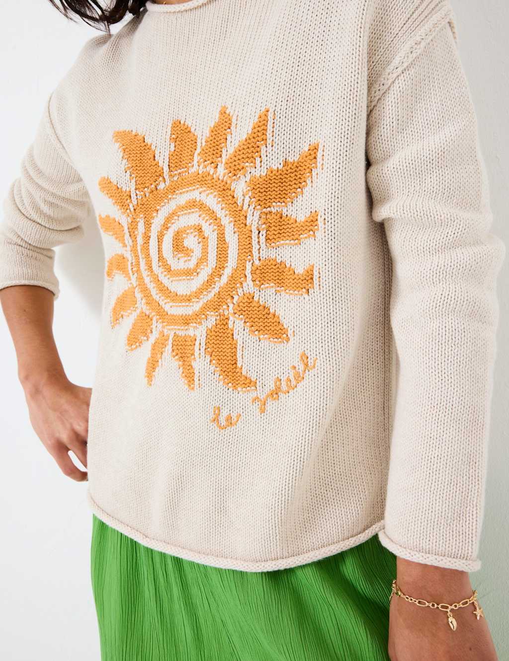Pure Cotton Textured Sun Jumper 4 of 5