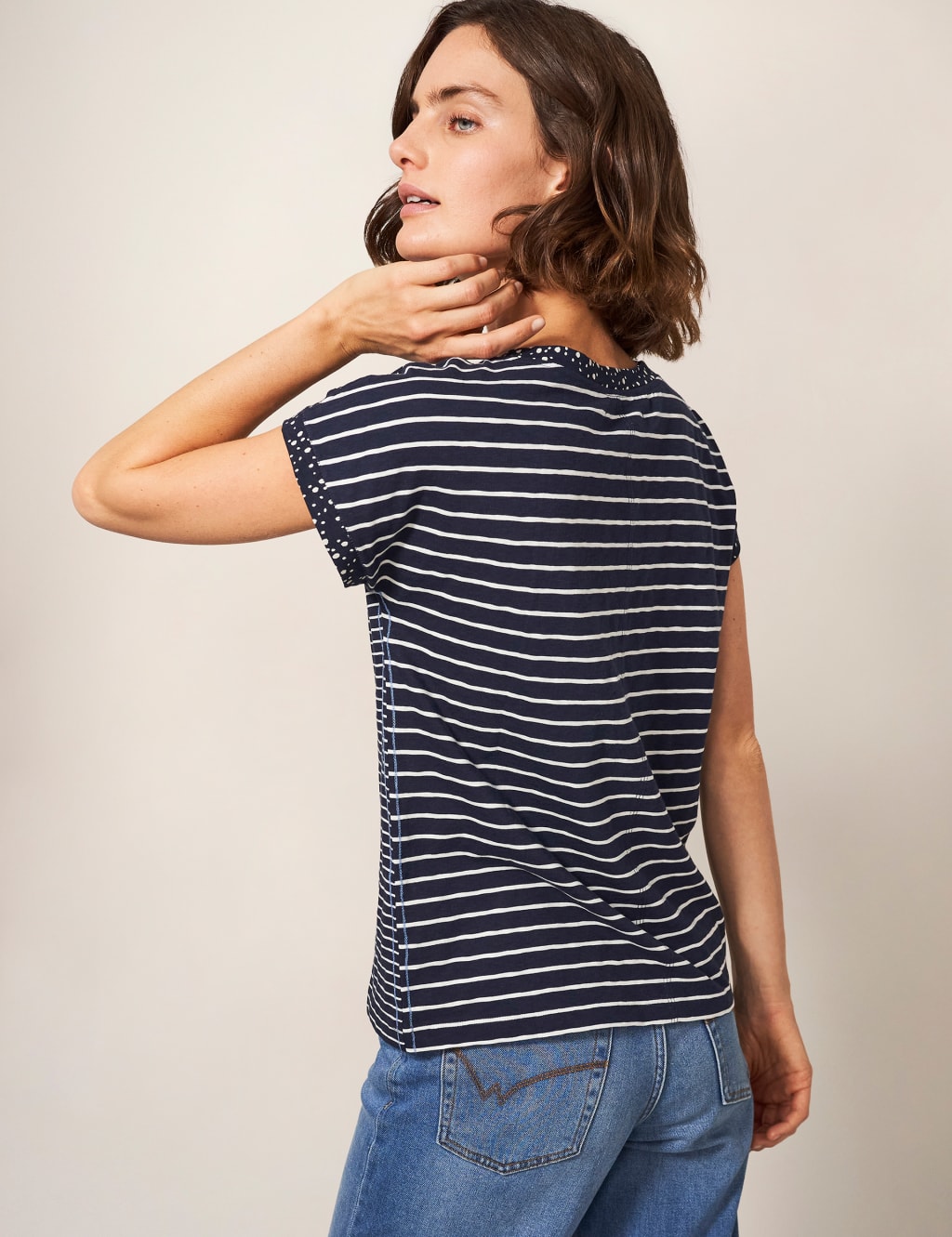 Pure Cotton Striped T-Shirt 3 of 5