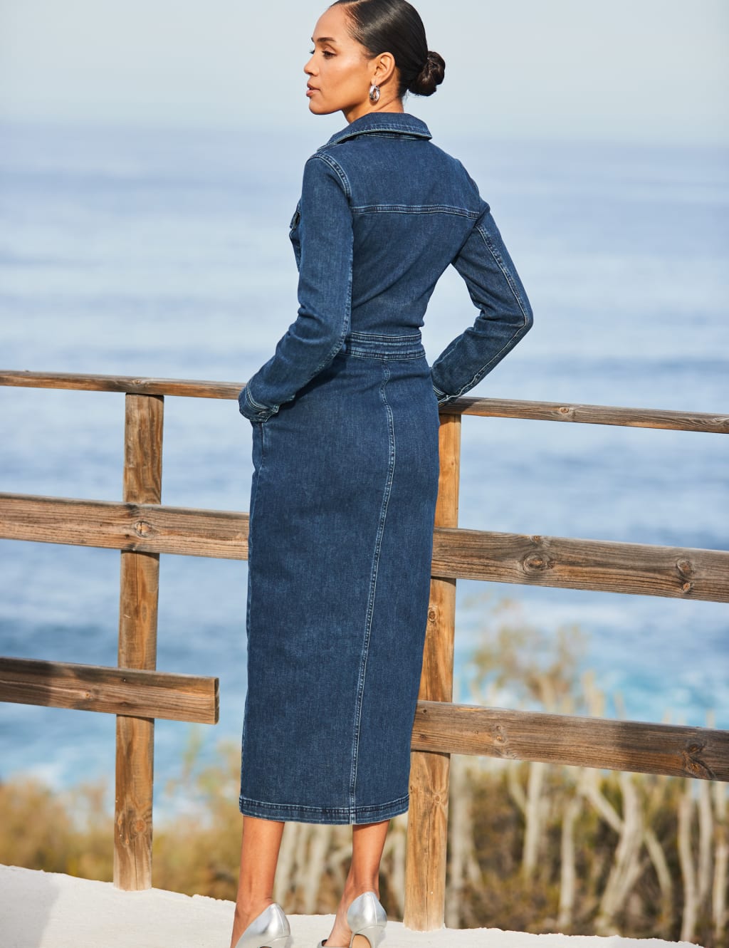 Denim shirt dress marks and spencer outlet