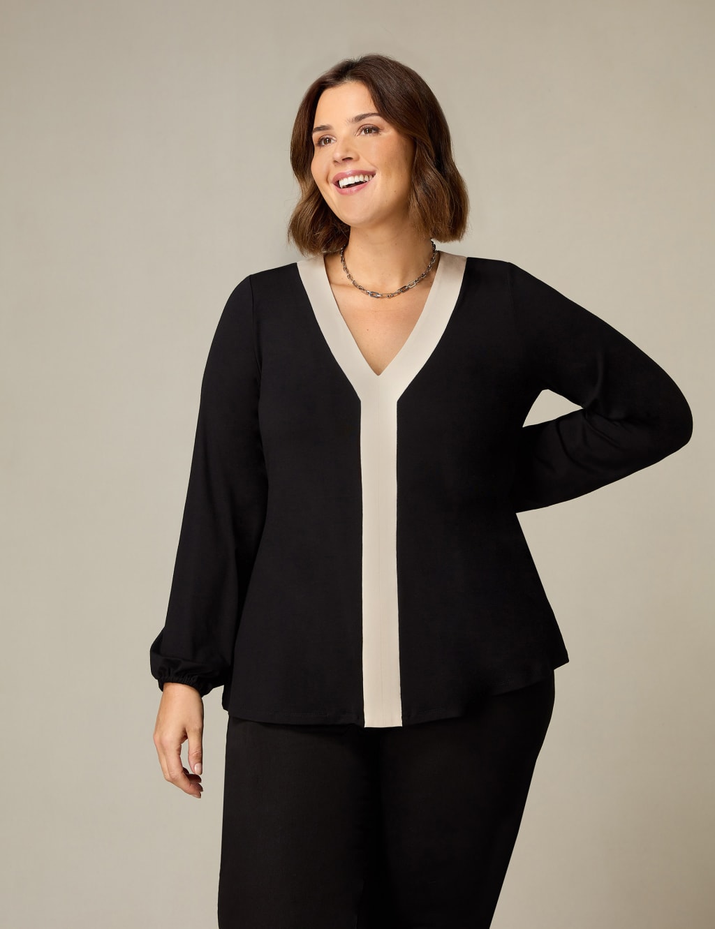 V-Neck Top 1 of 4