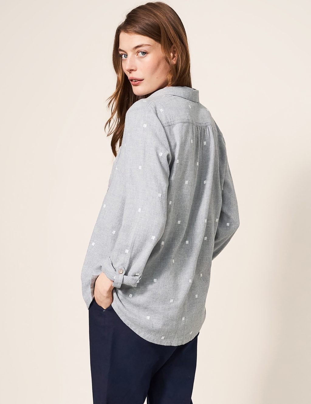 Pure Cotton Textured Collared Shirt 3 of 5