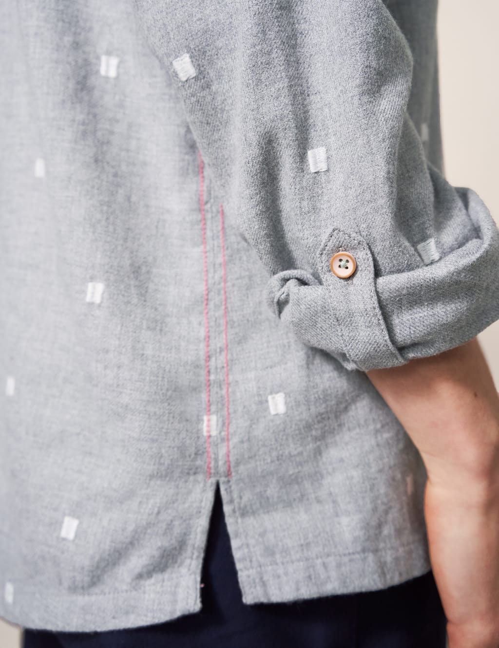 Pure Cotton Textured Collared Shirt 4 of 5