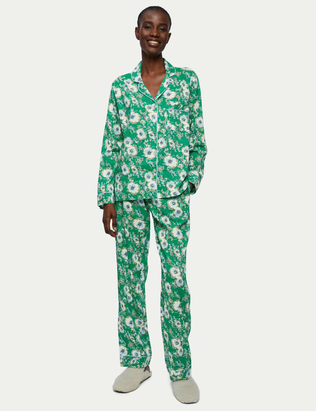 Modal Floral Pyjama Set Jigsaw M S