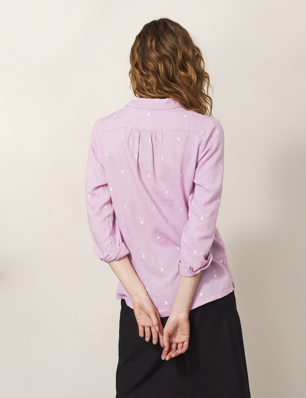 Pure Cotton Embroidered Collared Shirt 5 of 5