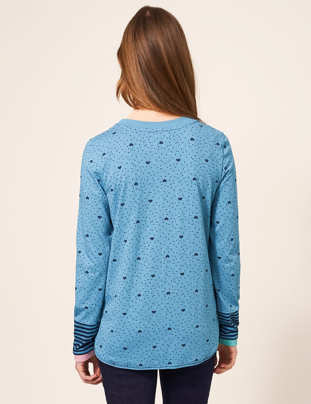 Pure Cotton Heart Print Top 3 of 5
