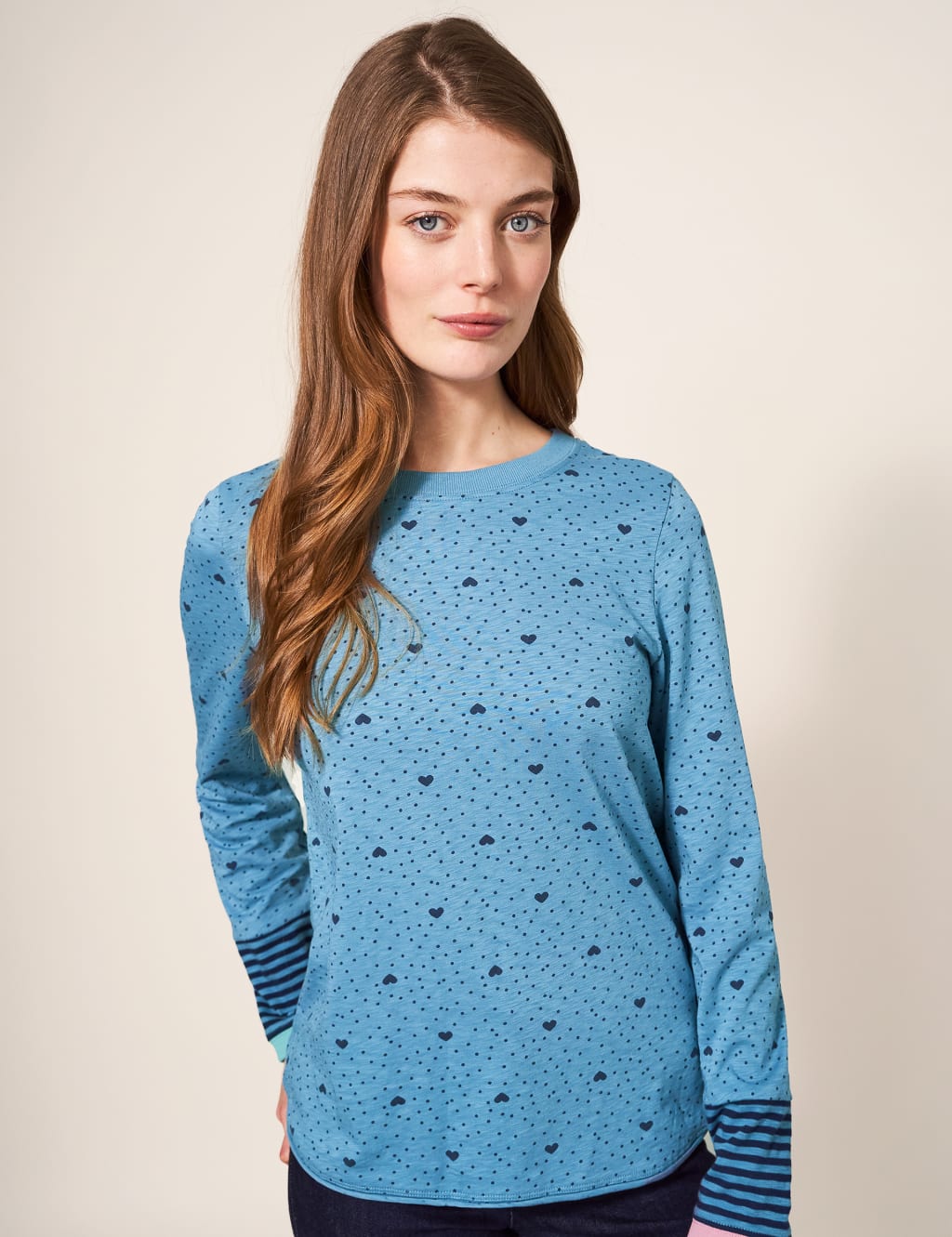 Pure Cotton Heart Print Top 4 of 5