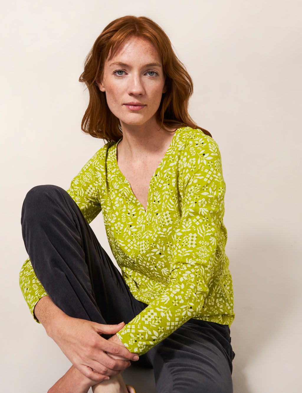 Pure Cotton Floral T-Shirt 1 of 5