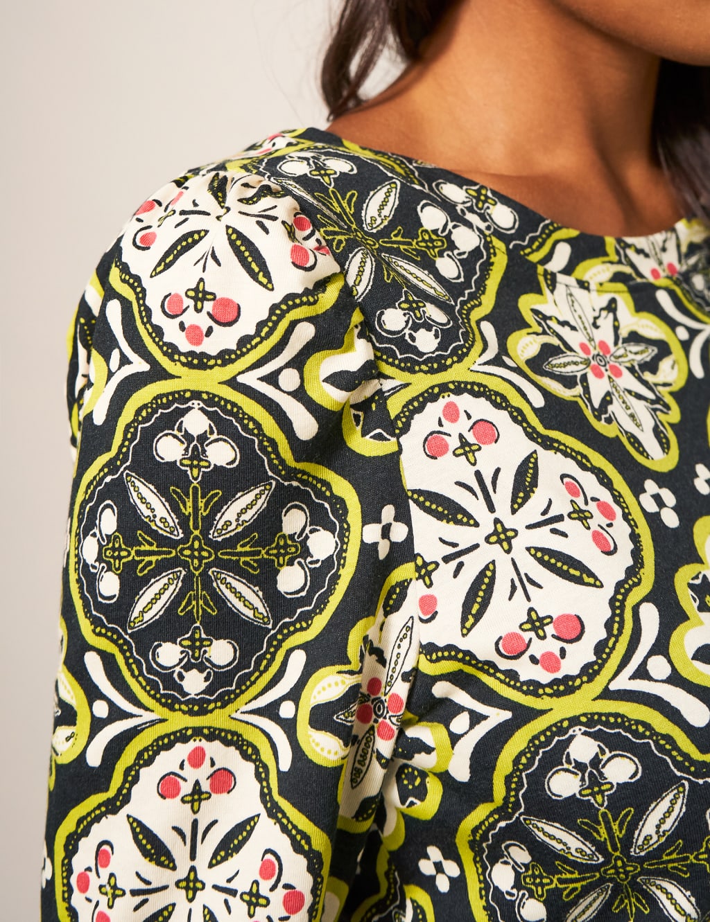 Cotton Modal Blend Printed T-Shirt 5 of 5