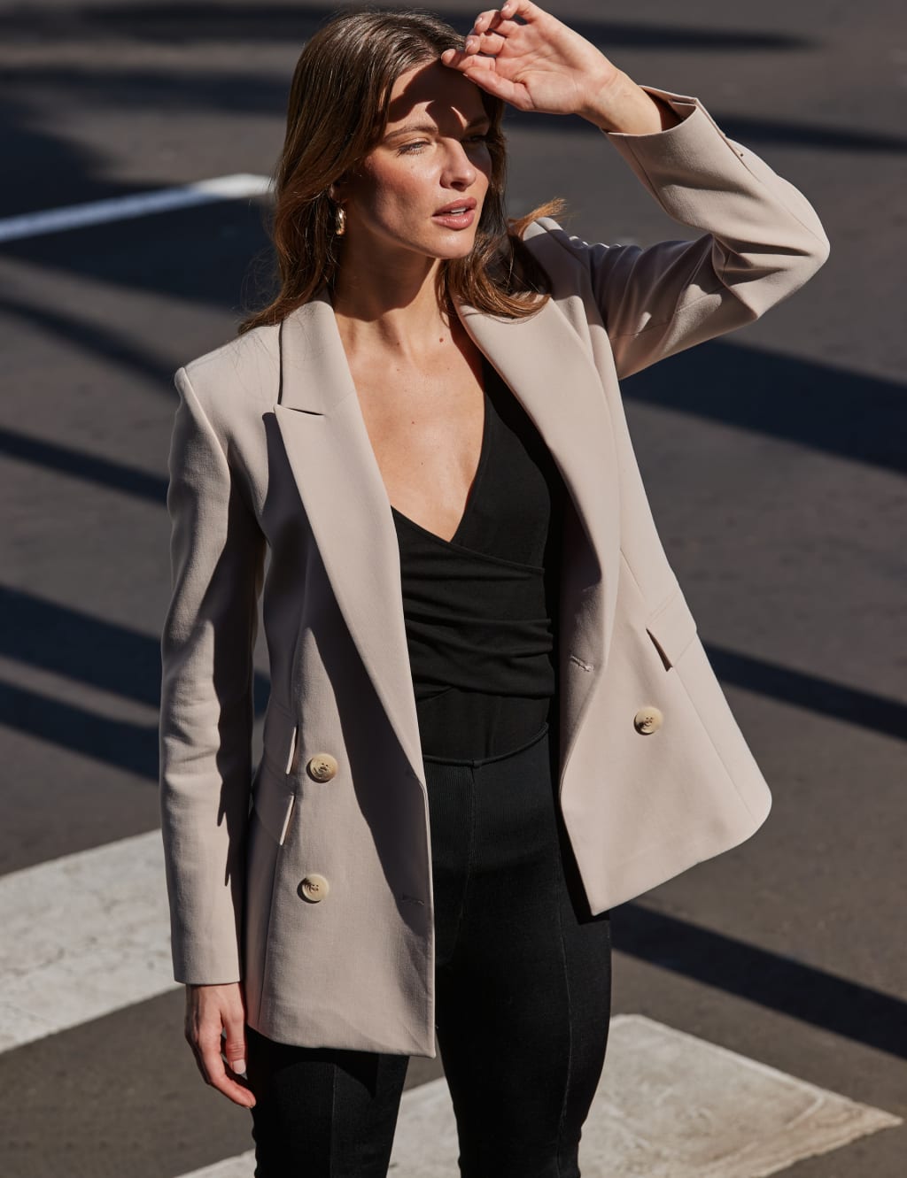 Longline blazer clearance