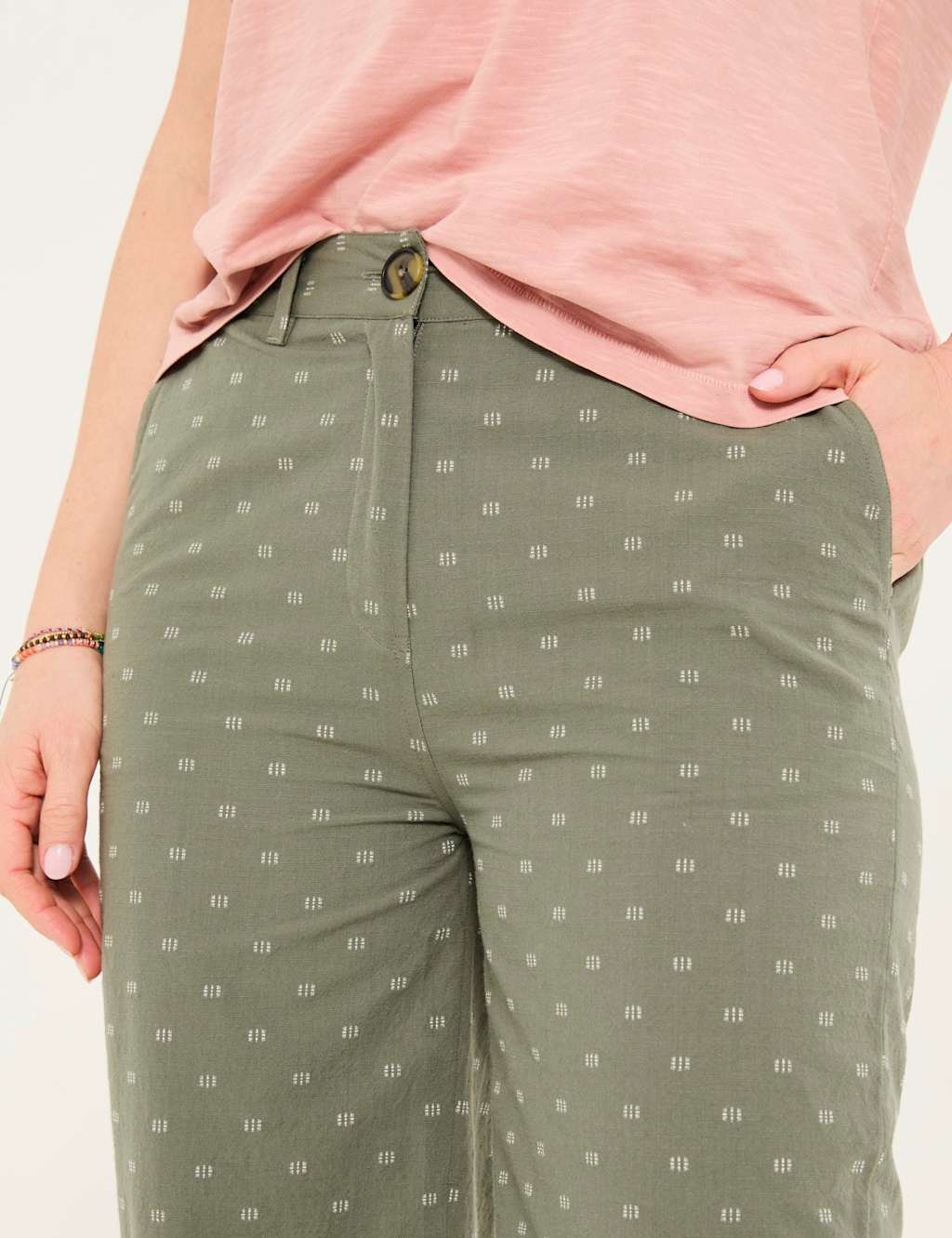 Pure Cotton Embroidered Culottes 5 of 8