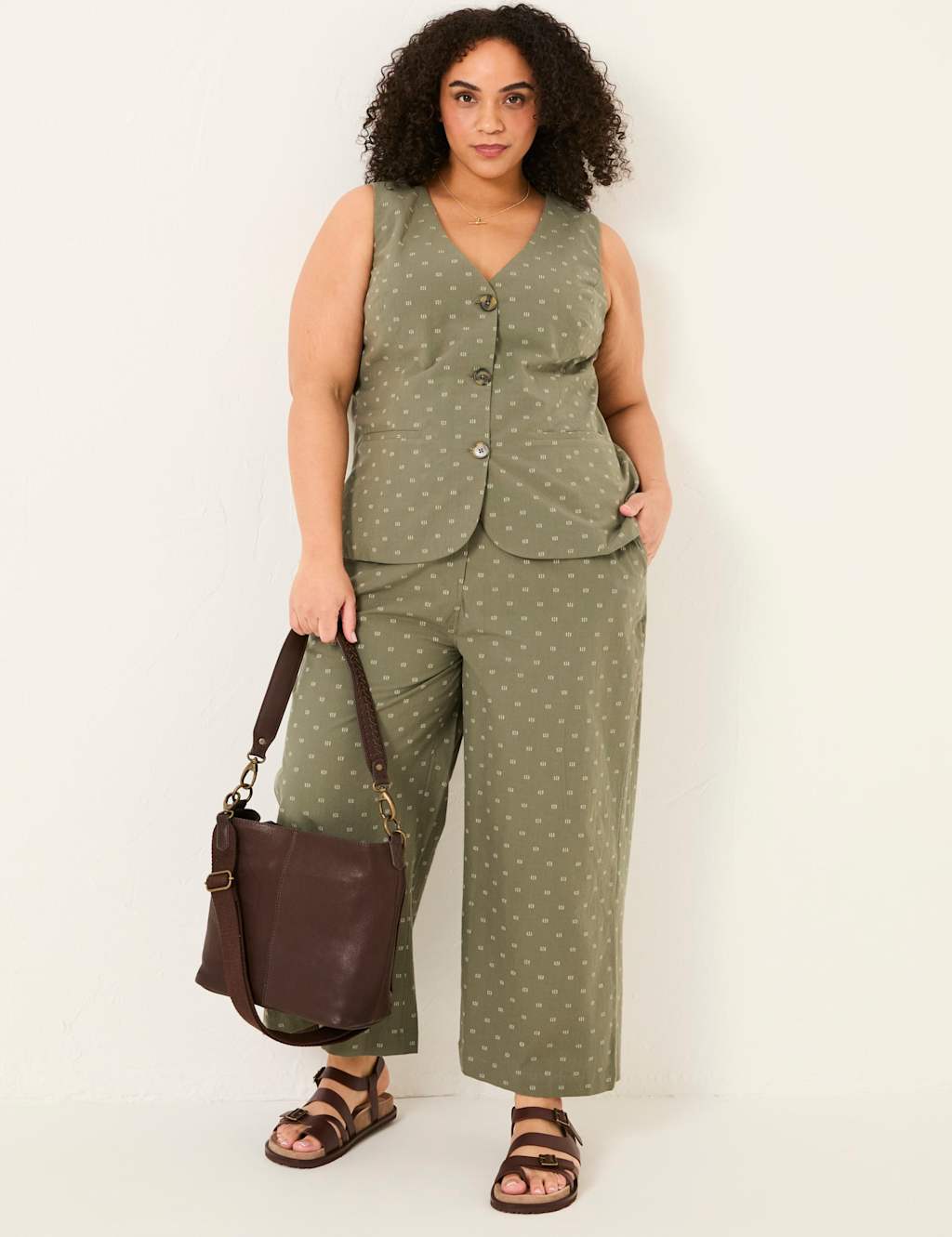 Pure Cotton Embroidered Culottes 6 of 8