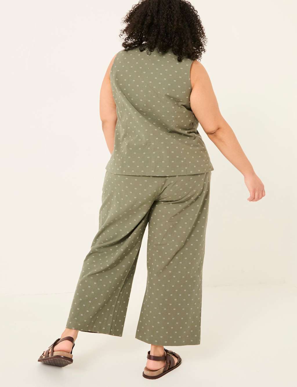 Pure Cotton Embroidered Culottes 7 of 8