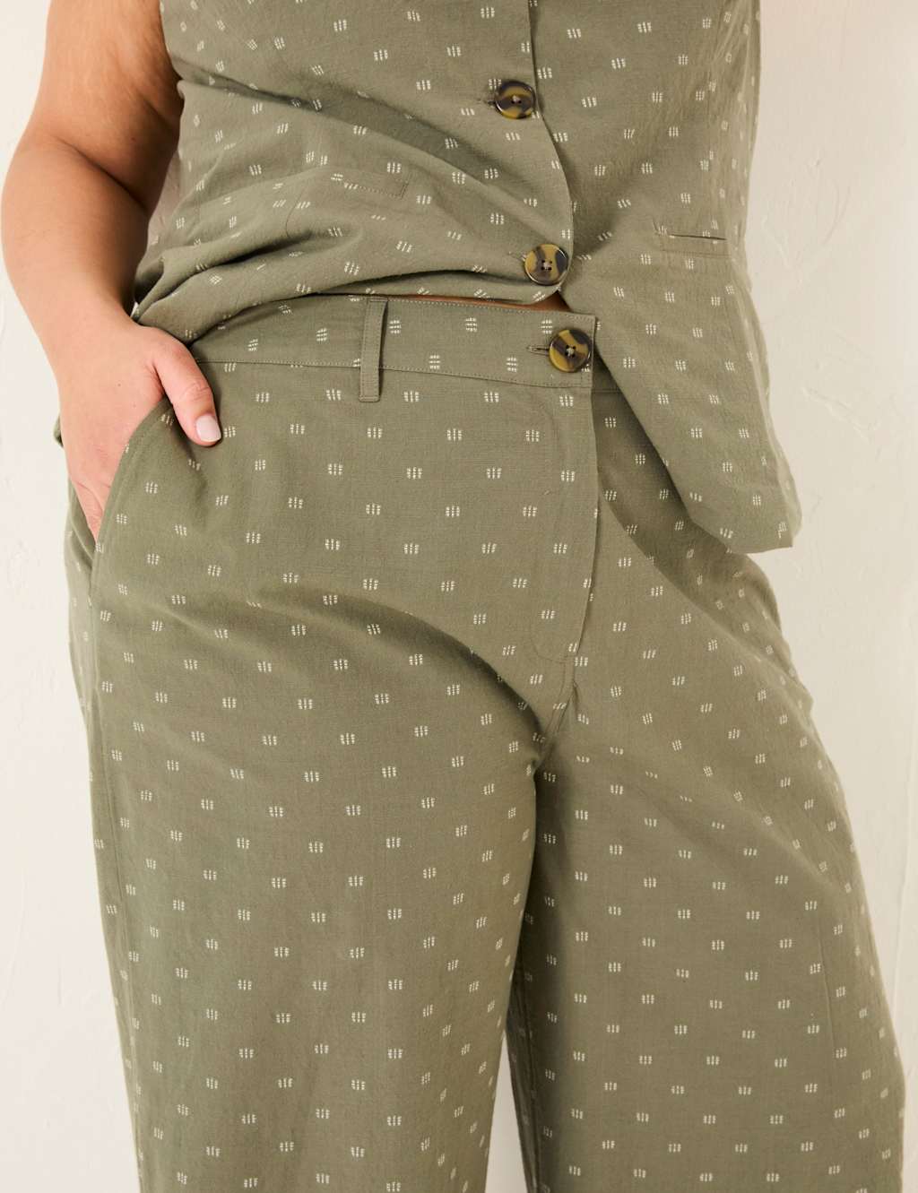 Pure Cotton Embroidered Culottes 8 of 8