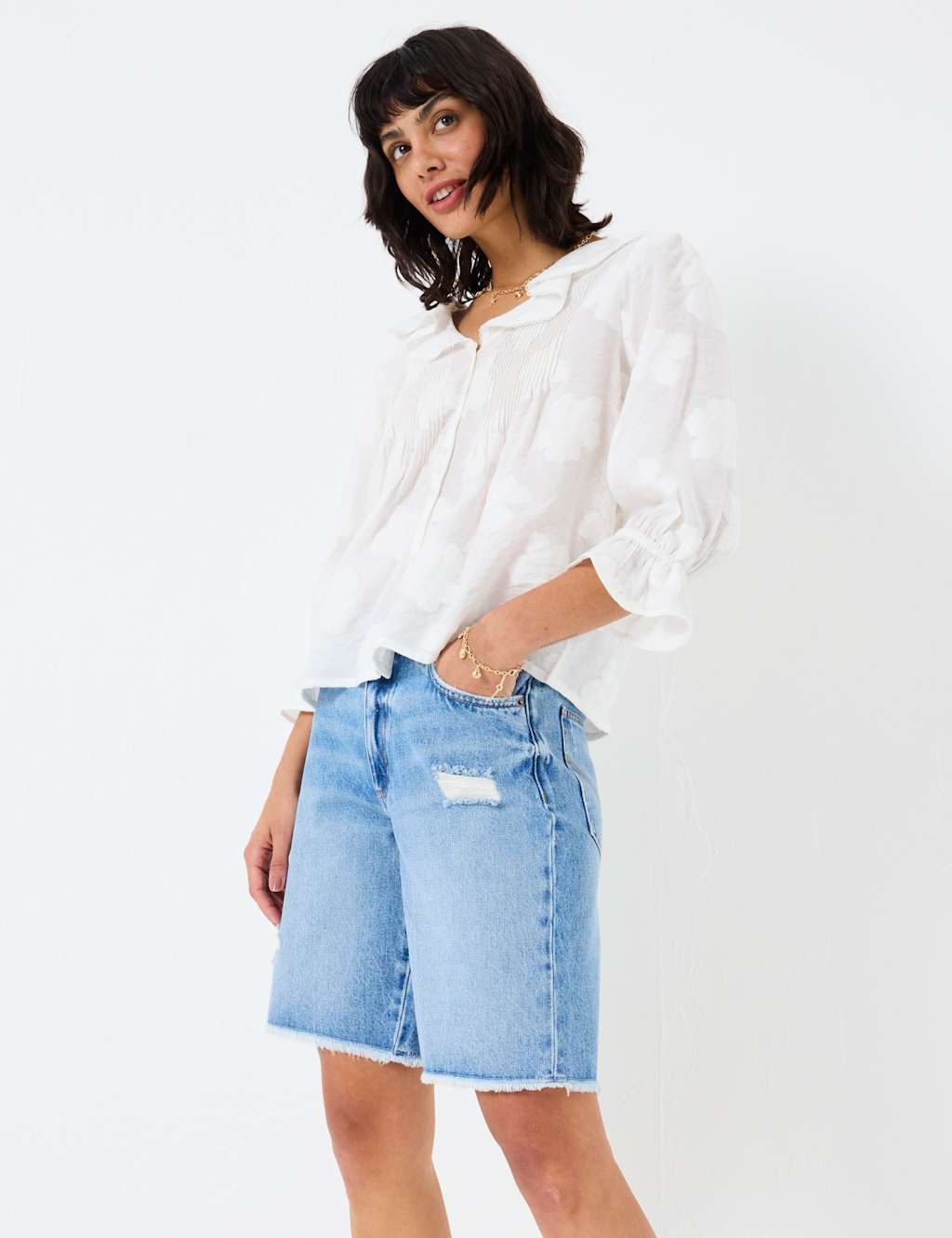 Denim Bermuda Shorts 7 of 7