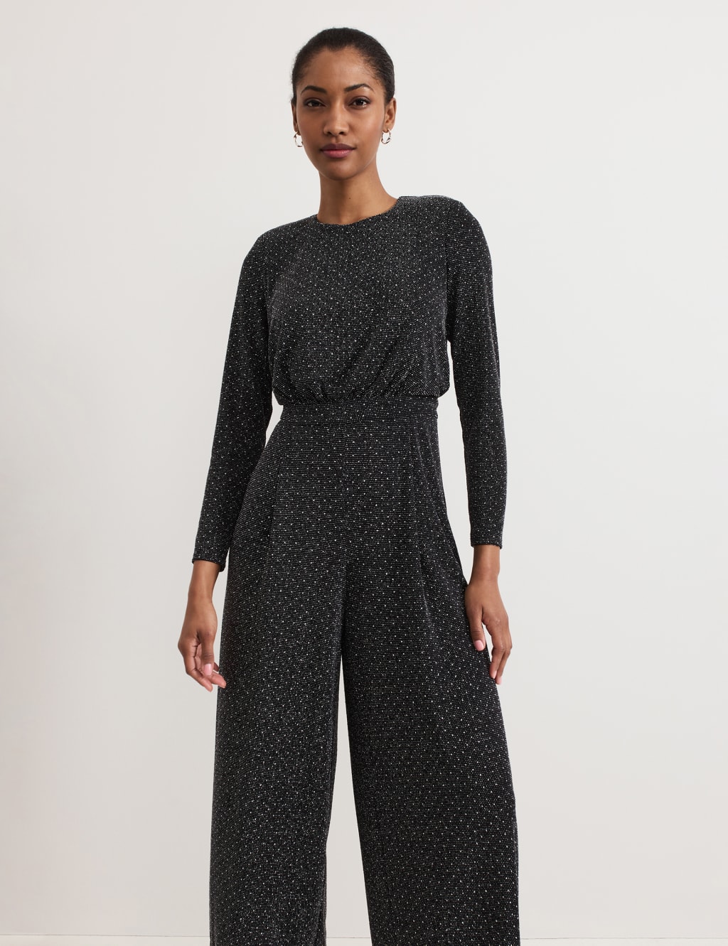 Embellished jumpsuit long sleeve 2025