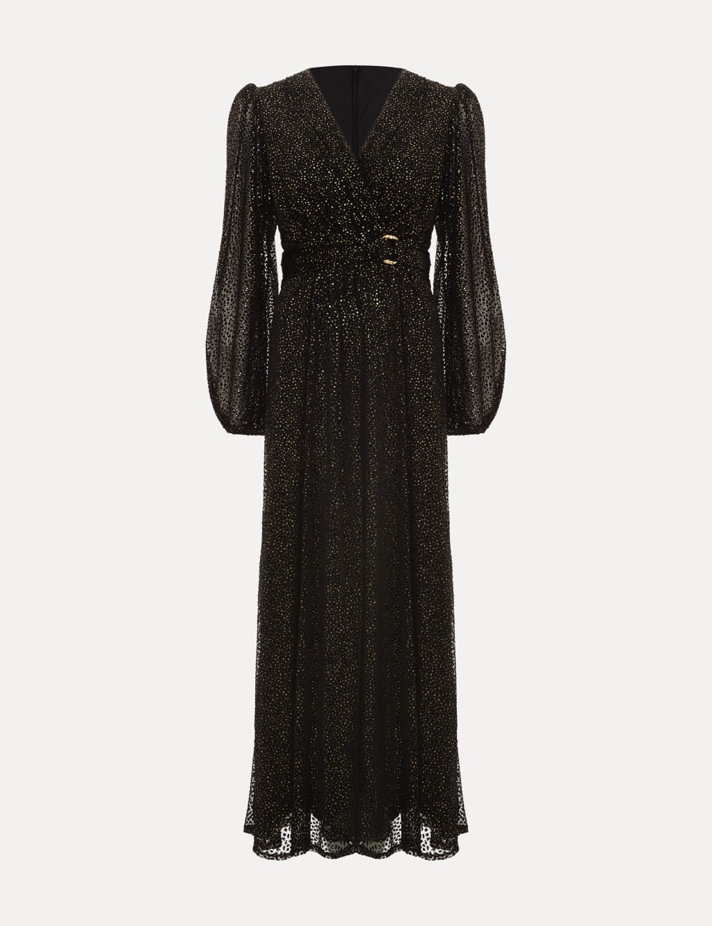 Sparkly V-Neck Midi Skater Dress | Phase Eight | M&S