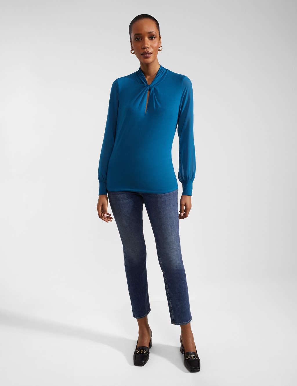 High Neck Knot Front Top 3 of 5