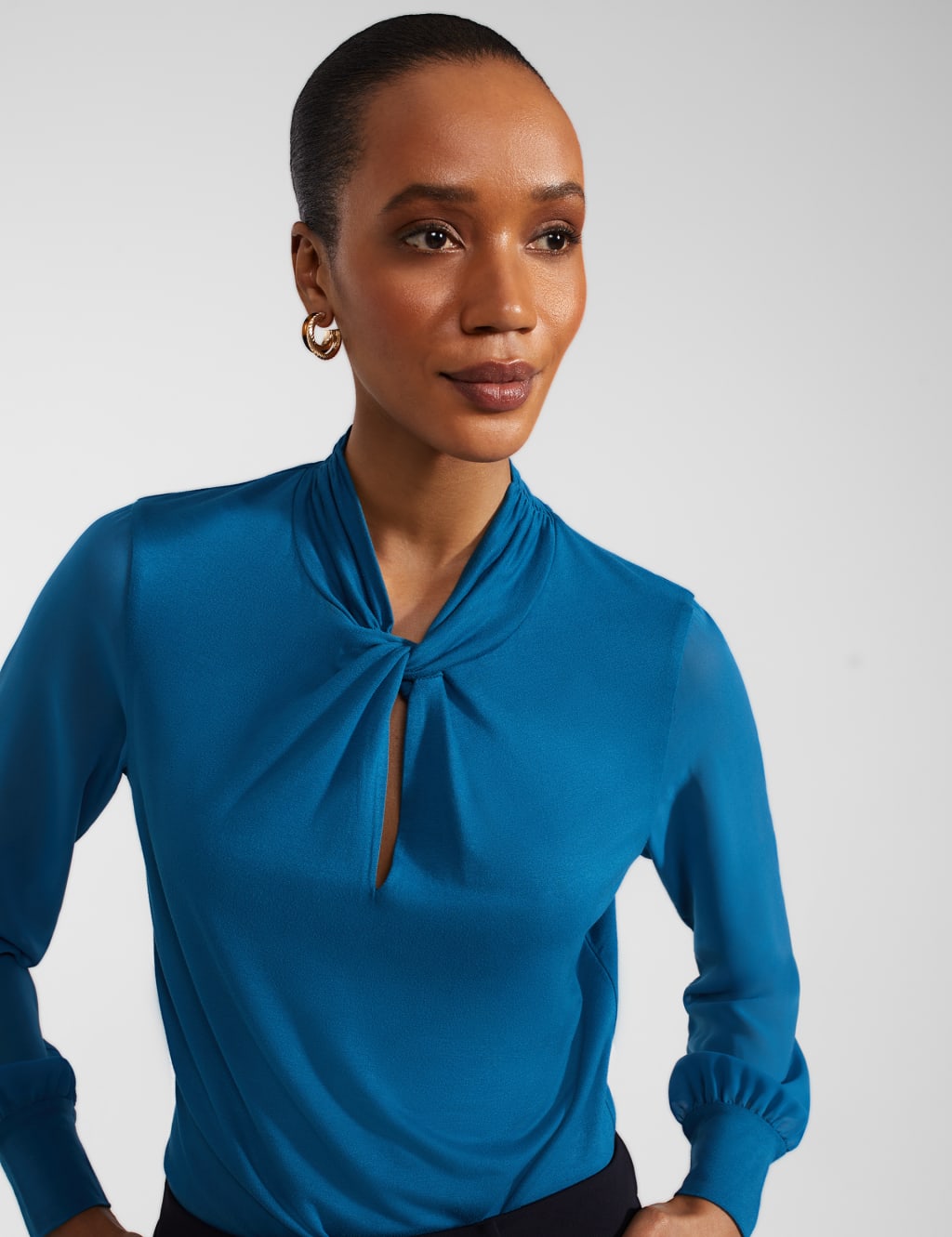 High Neck Knot Front Top 5 of 5