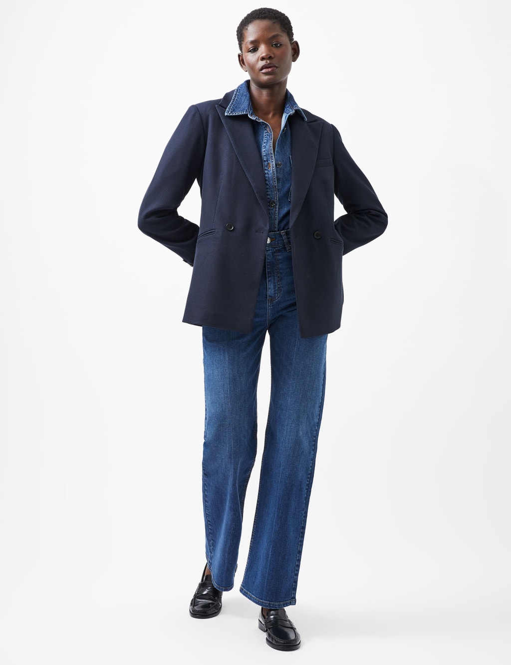 Twill Single Breasted Tailored Blazer 3 of 4