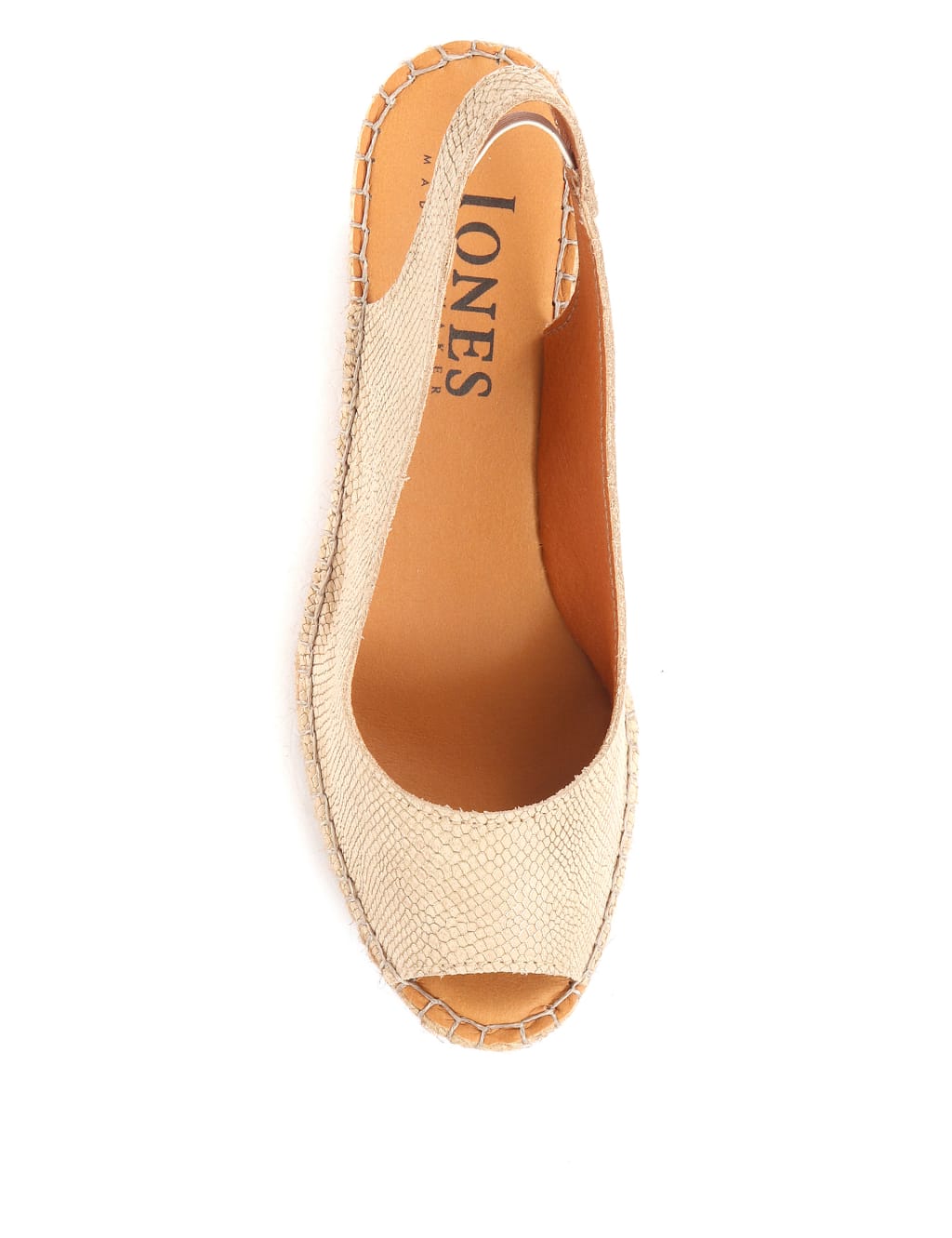 Leather Slingback Wedge Espadrilles 3 of 5