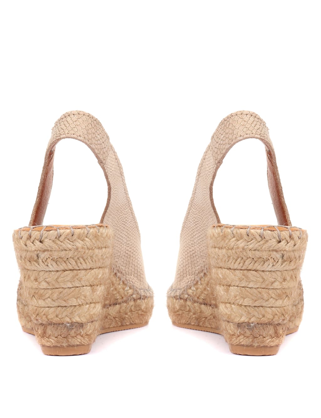 Leather Slingback Wedge Espadrilles 4 of 5