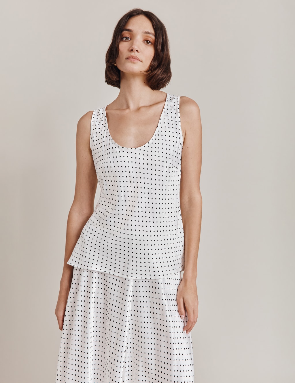Polka dot cami clearance