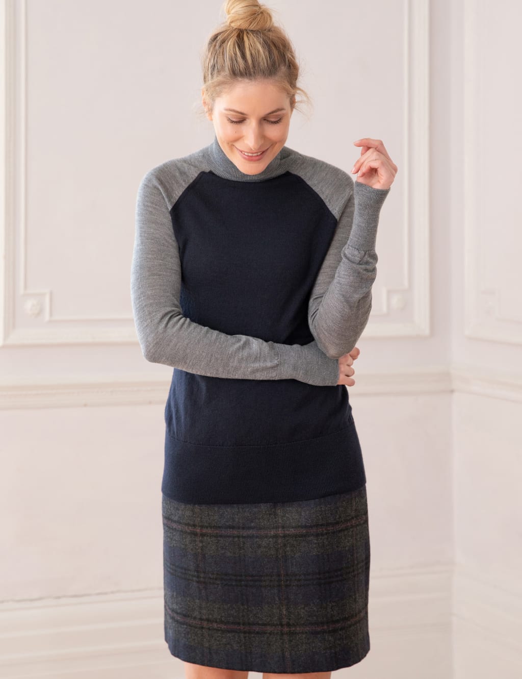 Pure Merino Wool Roll Neck Jumper 1 of 5