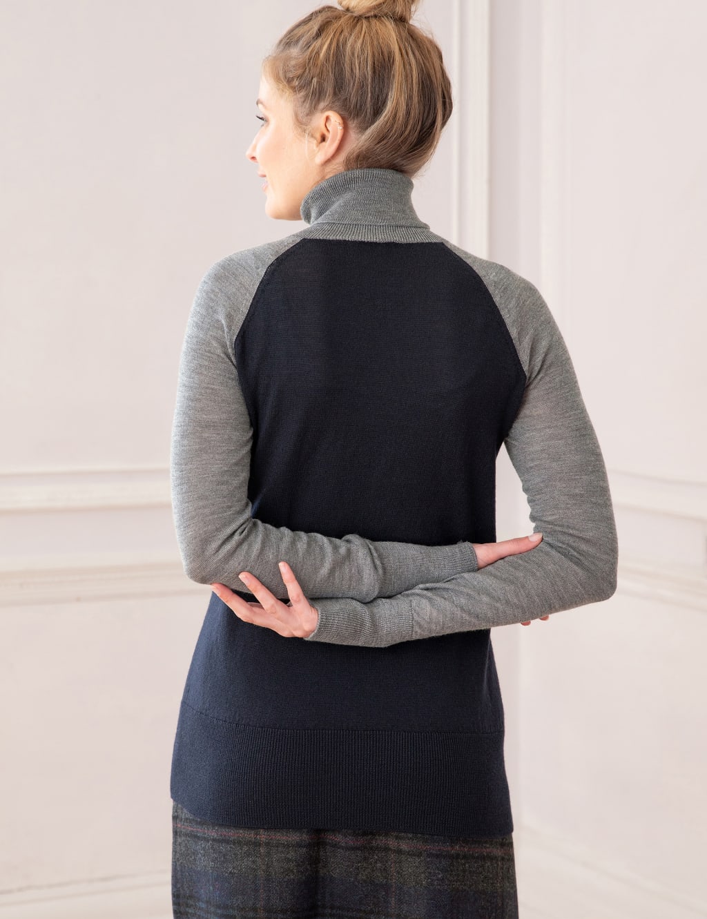 Pure Merino Wool Roll Neck Jumper 3 of 5